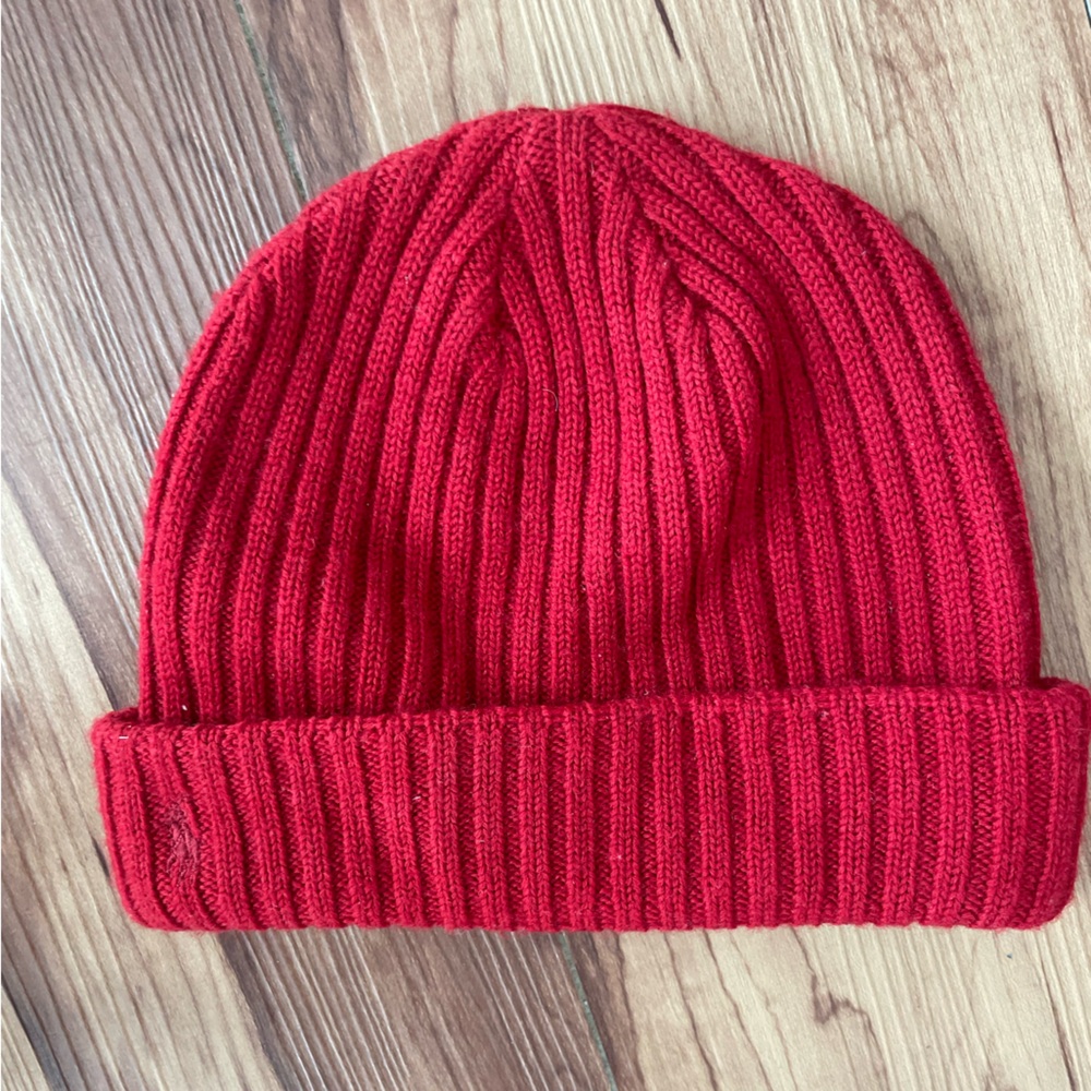 Ralph Lauren Vibrant Red Wool Hat